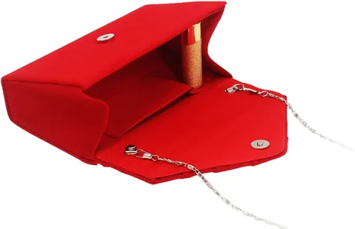 Vista 5 de ZIUMUDY Bolsos de embrague plisados sobre de terciopelo elegante de la boda de la noche de la cadena