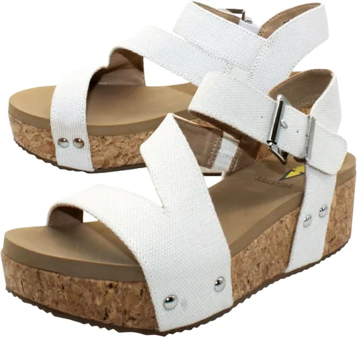 Vista 8 de VOLATILE Women's Biloxi Wedge Sandal Negro