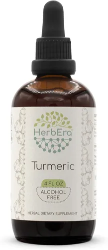 Vista 5 de Tintura de extracto de hierbas sin alcohol de cúrcuma B60, raíz seca de cúrcuma (Curcuma Longa) (2 fl oz)