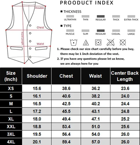 Vista 6 de COOFANDY Chaleco de traje formal para hombre, ajustado, casual, para negocios, chaleco