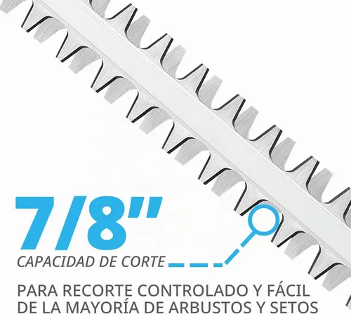 Vista 3 de Cortasetos de poste inalámbrico de 40 V, largo alcance, 20 pulgadas, longitud de corte, 6 posiciones, cabeza ajustable con batería y cargador
