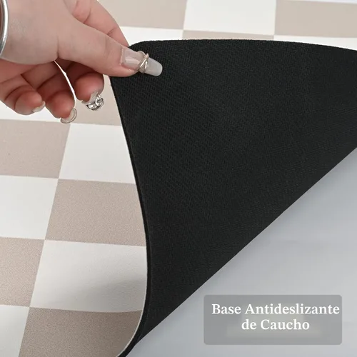 Vista 7 de Ohocut Tapete de secado de platos a cuadros para encimera de cocina, accesorios de estación de cafetería, estética, retro, moderna, absorbente