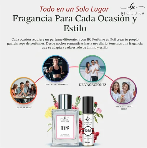 Vista 3 de BC Perfume 835 Inspired by Spice & Black Vanilla For Men Fragancia Dupes Eau de Parfum Botella de 1.7 fl oz