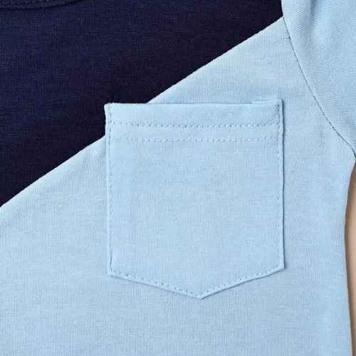Vista 6 de Ropa para bebé niño pequeño, trajes de verano de manga corta, camiseta y pantalones cortos, conjunto de ropa para niños de 12 meses a 4 años