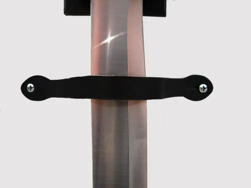Vista 5 de Soporte de pared de espada vertical estándar (fabricado en los Estados Unidos) (nogal)