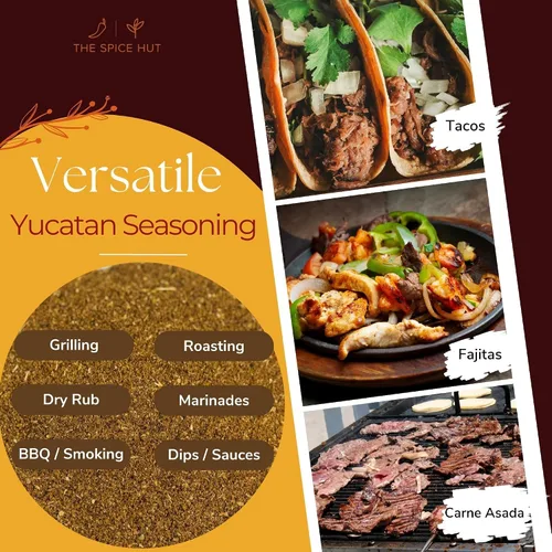 Vista 5 de Mezcla orgánica de condimentos de Yucatán, sin sal, auténtica mezcla de condimentos mexicanos latinoamericanos para cocinar pollo a la parrilla