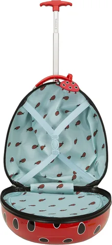 Vista 6 de Rockland - Maleta infantil giratoria con exterior rígido de policarbonato, Ladybug), B02-LADYBUG