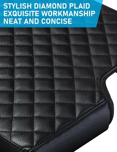 Vista 8 de Cubierta de consola central Sinvanho para Ford F150 F250 F350 F450 F550 2015-2025 con asiento de salto 40/20/40, cubierta protectora de reposabrazos