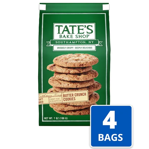 Vista 2 de Tate's Bake Shop Galletas crujientes de mantequilla, 7 onzas (paquete de 2)