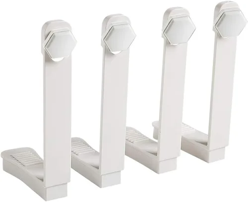 Vista 8 de 4 soportes para sábanas, nuevo enfoque para mantener tus sábanas en tu colchón, sin correas elásticas ni clips. Fácil de instalar (gris)