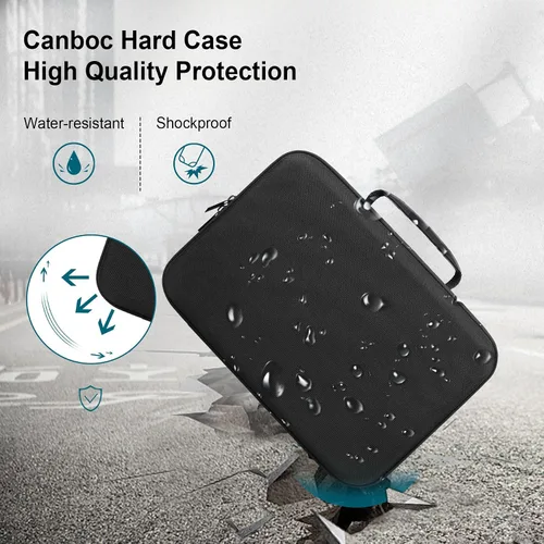 Vista 4 de Canboc Funda de transporte para cámara Sony Alpha ZV-E10/ZVE10 II/ZV-E1/7 IV/ 7R V/ 6700/ a6400/ Canon EOS Rebel T7/R50/R50 V sin espejo, bolsa