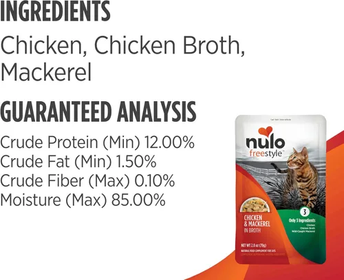 Vista 6 de Nulo Freestyle - Bolsa de comida húmeda para gatos y gatitos, de alta calidad, totalmente natural, sin granos, suave con aminoácidos para la salud
