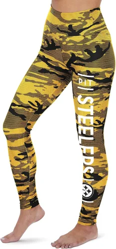 Vista 14 de Zubaz NFL Mallas para mujer de longitud completa de cintura alta básica 1.0