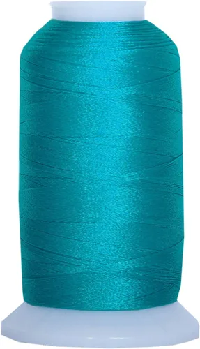 Vista 22 de Carretes de hilo de poliéster, 1000 m – 160 colores – Peso del hilo: 40 40wt trilobal polyester embroidery thread with bright sheen. Works with