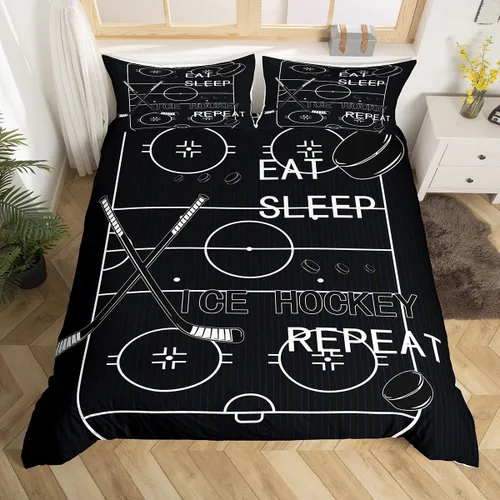 Vista 29 de jejeloiu Juego de ropa de cama de fútbol para niños, tamaño individual, juego de funda de edredón de fútbol para niños y niñas, funda de edredón