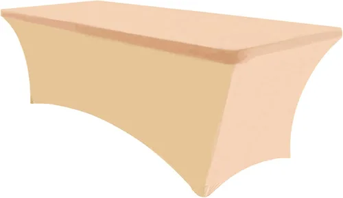 Vista 26 de Eurmax USA - Manteles rectangulares ajustables de elastano de 4 pies, mantel elástico para bodas, eventos o para decorar la mesa del patio
