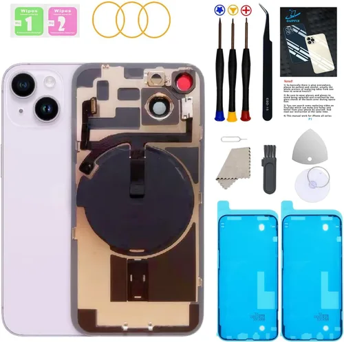 Vista 18 de Reemplazo de cristal trasero para iPhone 15Pro Max con herramientas Repir Big Hole OEM Rear Cover Glass Pre-Installed Internal Parts Easier