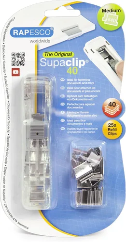 Vista 4 de Rapesco Repuestos multicolores Supaclip #40 y 150 (1299)