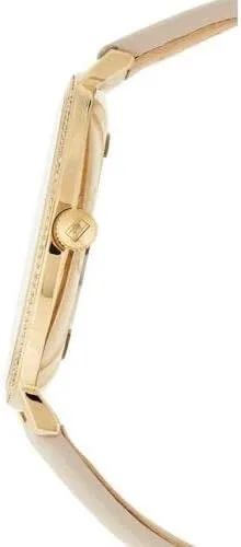 Vista 2 de Tommy Hilfiger 1782110 - Correa de cuero gris claro para mujer, acero inoxidable, 1.496in, Beige