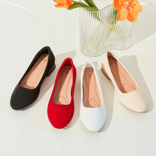 Vista 8 de ALTOCIS Zapatos de tacón grueso de bloque bajo para mujer, elegantes zapatos cerrados con punta redonda y plataforma baja para oficina