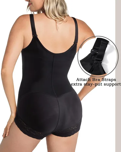Vista 7 de OMKAGI Fajas moldeadoras de corsé para mujer con control de abdomen, colombianas, moldeadoras, body de compresión
