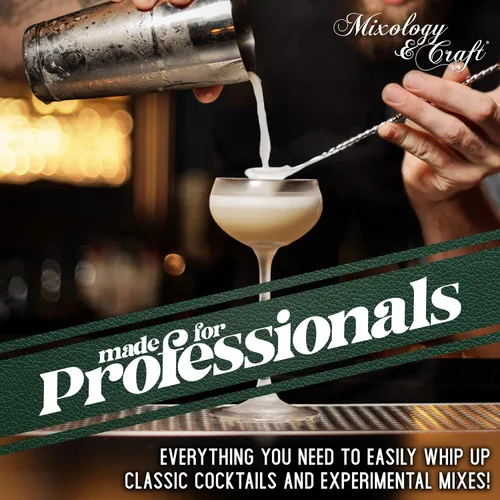 Vista 6 de Mixology & Craft - Juego de 10 piezas metálicas para bar con madera de caoba