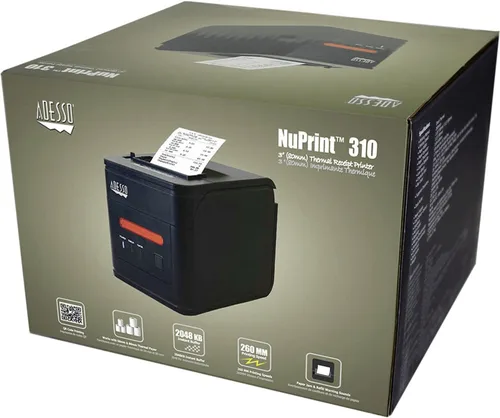 Vista 5 de Adesso NuPrint 310 Impresora térmica de recibos de 3 pulgadas