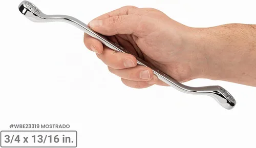 Vista 6 de TEKTON Juego de 5 llaves de caja con desvío de 45 grados con organizadores modulares (1/4-13/16 pulgadas) WBE95101