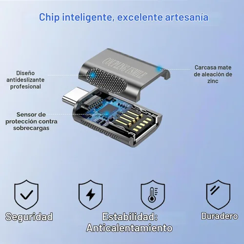 Vista 3 de Paquete de 4 adaptadores USB C a USB, adaptador tipo C a USB 3.0 de alta velocidad de 10 Gbps con OTG, compatible con MacBook/iPhone 17/16/15/14