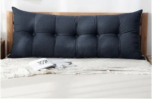 Vista 8 de XMAYODS Almohada para cabecero de lectura, almohada de reposo en cama, almohada de apoyo de posicionamiento del respaldo, relleno extra, lavable #1