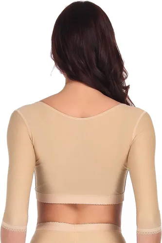 Vista 2 de Mangas de compresión de brazo para mujer moldeadores superiores más delgados postoperatorios corrector de postura moldeadores