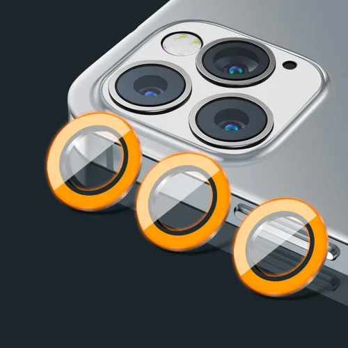 Vista 38 de Compatible con iPhone 11 Pro/11Pro Max/12 Pro Luminous Camera Lens Protector Ultra Thin Película de vidrio templado Protector de pantalla de cámara