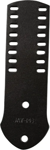 Vista 13 de Jay-Pee Police Citation Bar and Badge Holder One Bar Cuero Genuino Negro