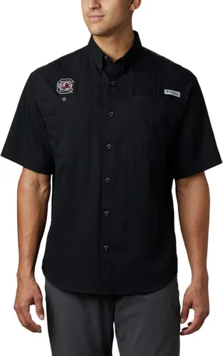 Vista 10 de Columbia NCAA Camisa Tamiami de Manga Corta para Hombre Universitaria Tallas Grandes y Altas Fla - Azul