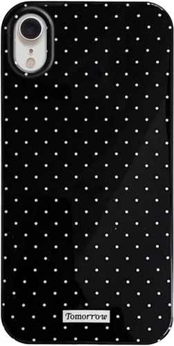 Vista 77 de inewateri Funda compatible con iPhone 11 con bonito diseño estético de lunares a la moda, fundas simples para TPU suave, funda de protección Negro