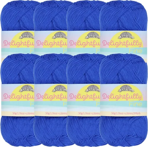 Vista 62 de JubileeYarn - Ovillo de hilo deliciosamente fino, 1.76 oz/madeja de rayón de bambú, color rosa polvo, 4 madejas