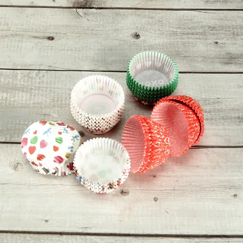 Vista 5 de BinaryABC Forros para cupcakes de corazón, decoración de pasteles para el día de la madre, suministros de fiesta, suministros de horneado de boda