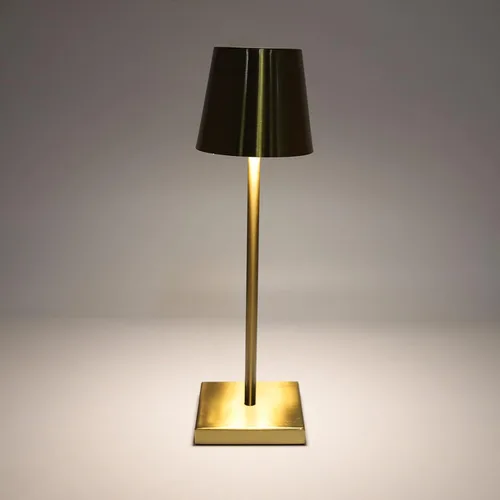 Vista 8 de ASHATA Lámpara táctil LED, lámpara inalámbrica, moderna, simple, recargable, de alto brillo, regulable, interruptor táctil inalámbrico