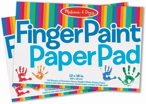 Vista 11 de Pad de papel para pintura con los dedos Melissa & Doug (12 x 18 pulgadas), 50 hojas, 2 packs