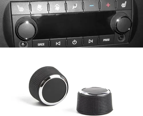 Vista 14 de x xotic tech Paquete de 2 calcomanías de botón de CA para automóvil, kit de reparación de botón de control de CA, compatible con Chevy Silverado