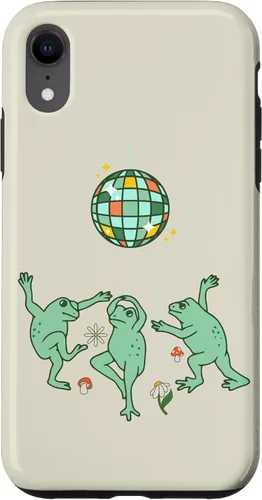 Vista 25 de Funny Frog Disco Dance 70s 80s Groovy Hippie Funky Party Case para iPhone 16
