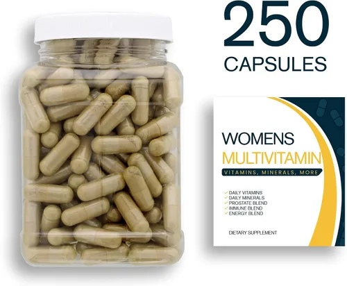 Vista 2 de Multivitamin & Women's Health Blend – Tina de 250 CT – Proporciona una porción diaria de vitaminas, minerales, salud de la mujer, antioxidantes