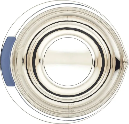 Vista 9 de Ayesha Curry Kitchenware Pantryware - Cuencos para mezclar de acero inoxidable, juego de 3 piezas, color plateado con asas