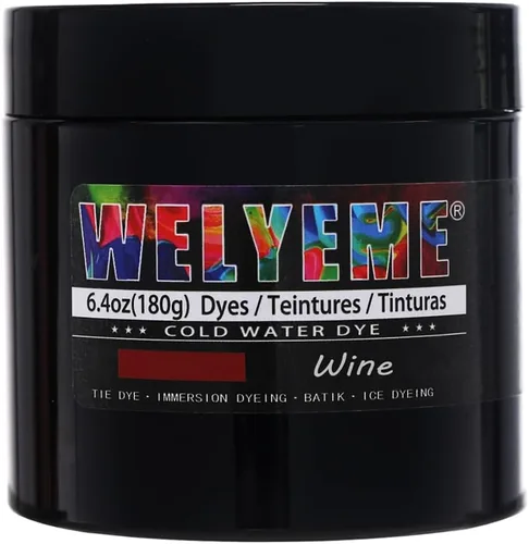 Vista 33 de Polvo de tinte para agua fría, surtido de 8 colores, 7/2-oz. frascos a granel, para teñido anudado, batik, teñido con hielo