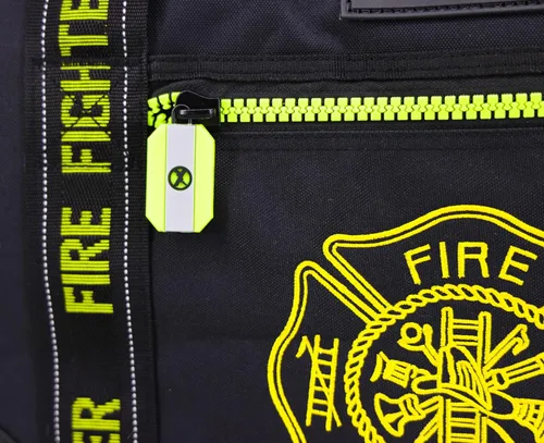 Vista 9 de Lightning X - Bolsa personalizable para equipo de bomberos con nombre bordado, 3XL, color negro