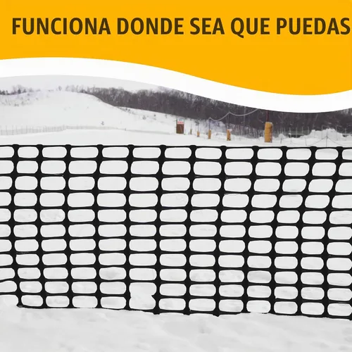 Vista 5 de Esgrima, cerca temporal, cerca de nieve, pollo, 10.55 lb/rollo, 4x100' pies