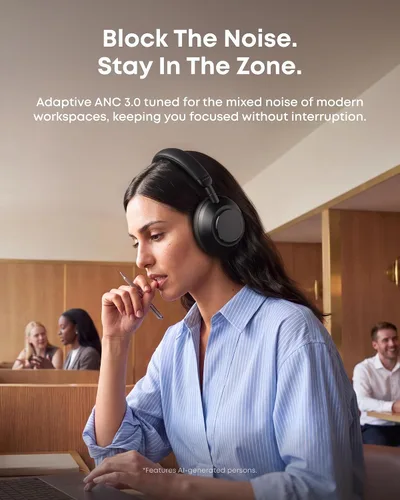 Vista 5 de Anker Soundcore Space 2 Pro ANC - Auriculares sobre la oreja Negro azabache