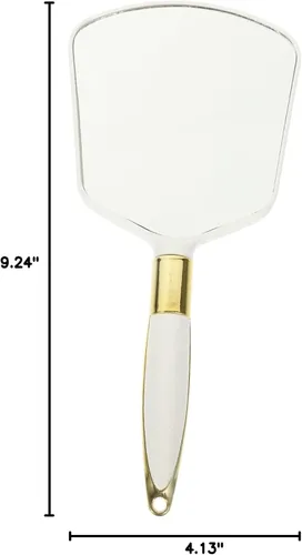 Vista 10 de Espejo de maquillaje de alta definición con mango de espejo a granel para niñas y mujeres