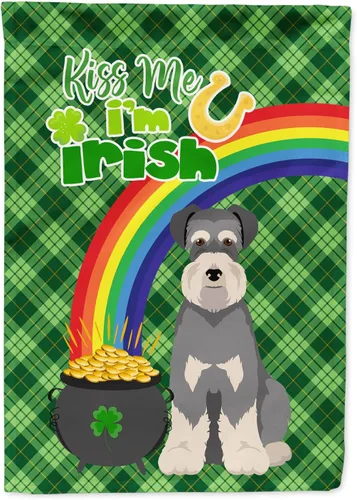 Vista 131 de Caroline's Treasures WDK4731GF - Bandera decorativa para jardín del día de San Patricio, color negro y tostado, Airedale Terrier, para jardín