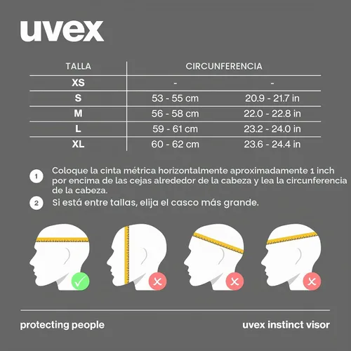 Vista 5 de uvex Instinct Visor - Adjustable ski & Snowboard Helmet with Integrated Visor for Women & Men